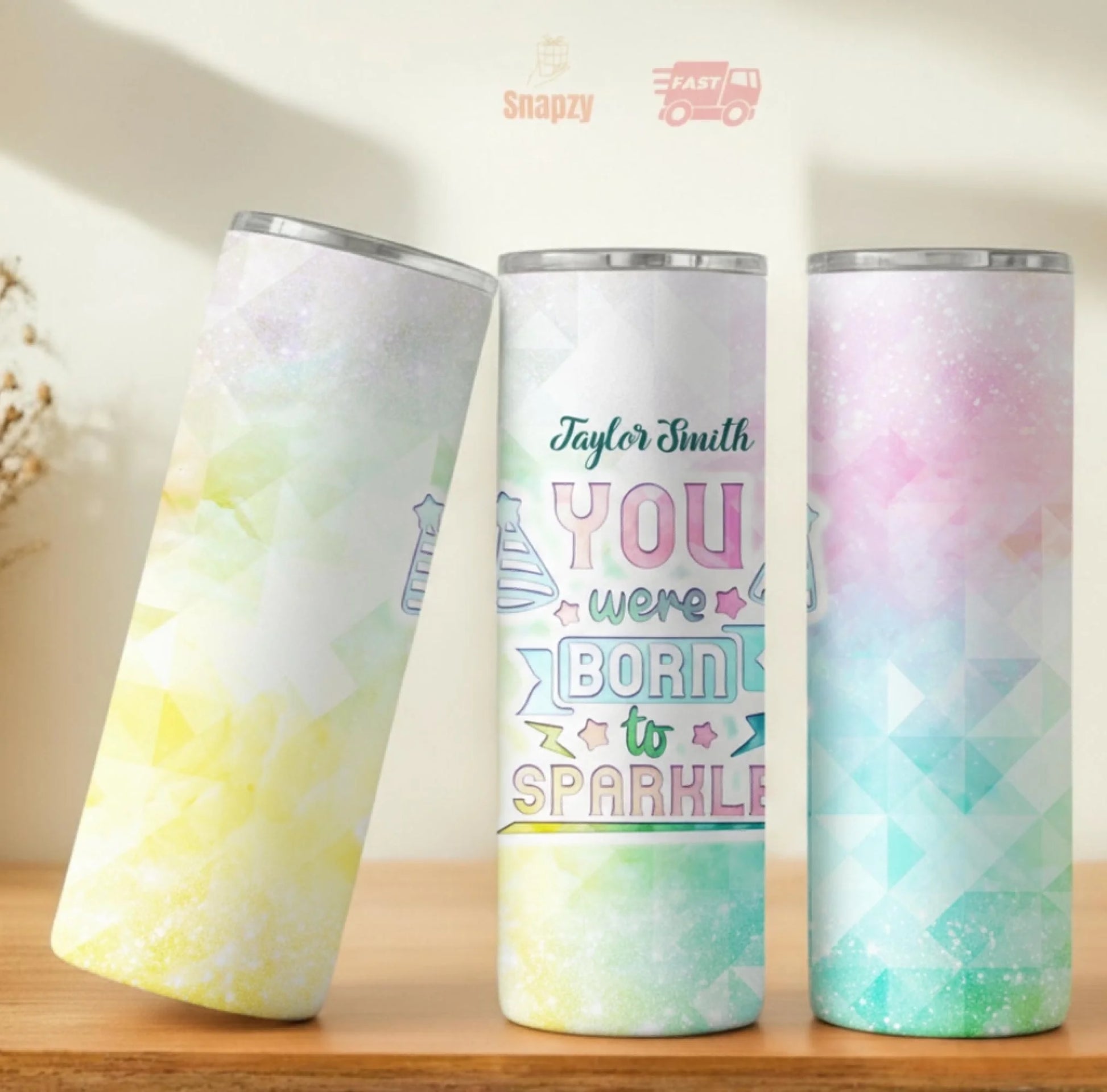 Personalized 20oz skinny tumbler – Personalized | personalization example | custom name available, dishwasher safe, doub