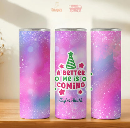 Personalized 20oz skinny tumbler – Personalized | hero view | custom name available, dishwasher safe, double-wall stainl