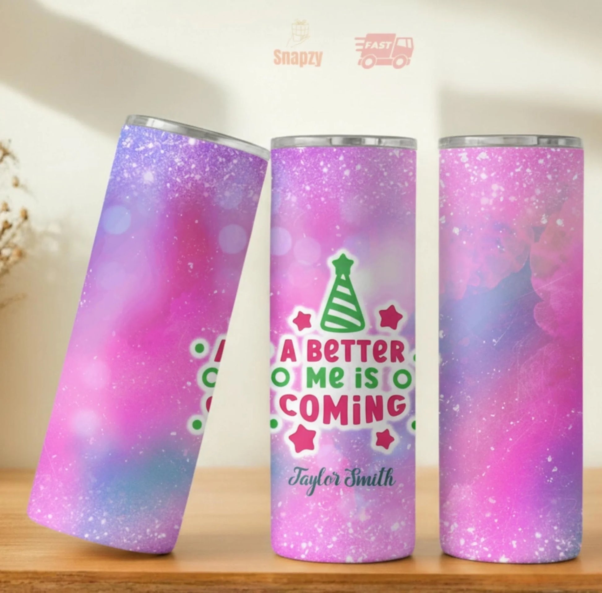 Personalized 20oz skinny tumbler – Personalized | personalization example | custom name available, dishwasher safe, doub