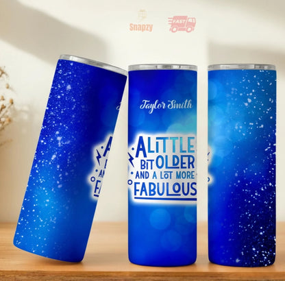 Personalized 20oz skinny tumbler – Personalized | personalization example | custom name available, dishwasher safe, doub