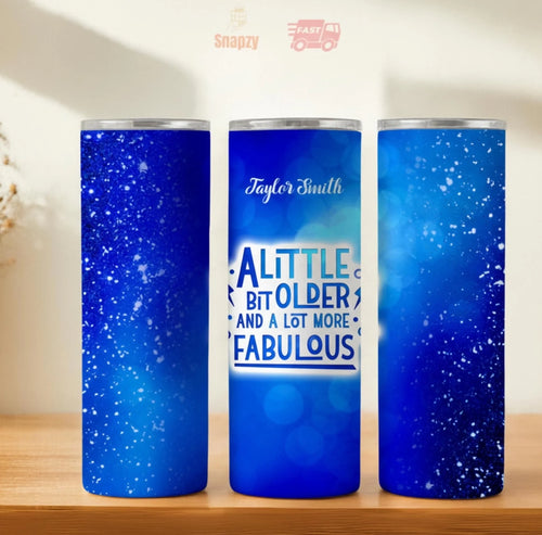 Personalized 20oz skinny tumbler – Personalized | hero view | custom name available, dishwasher safe, double-wall stainl