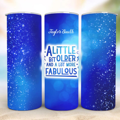 Personalized 20oz skinny tumbler – Personalized | detail view | custom name available, dishwasher safe, double-wall stai