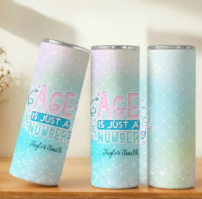 Personalized 20oz skinny tumbler – Personalized | personalization example | custom name available, dishwasher safe, doub