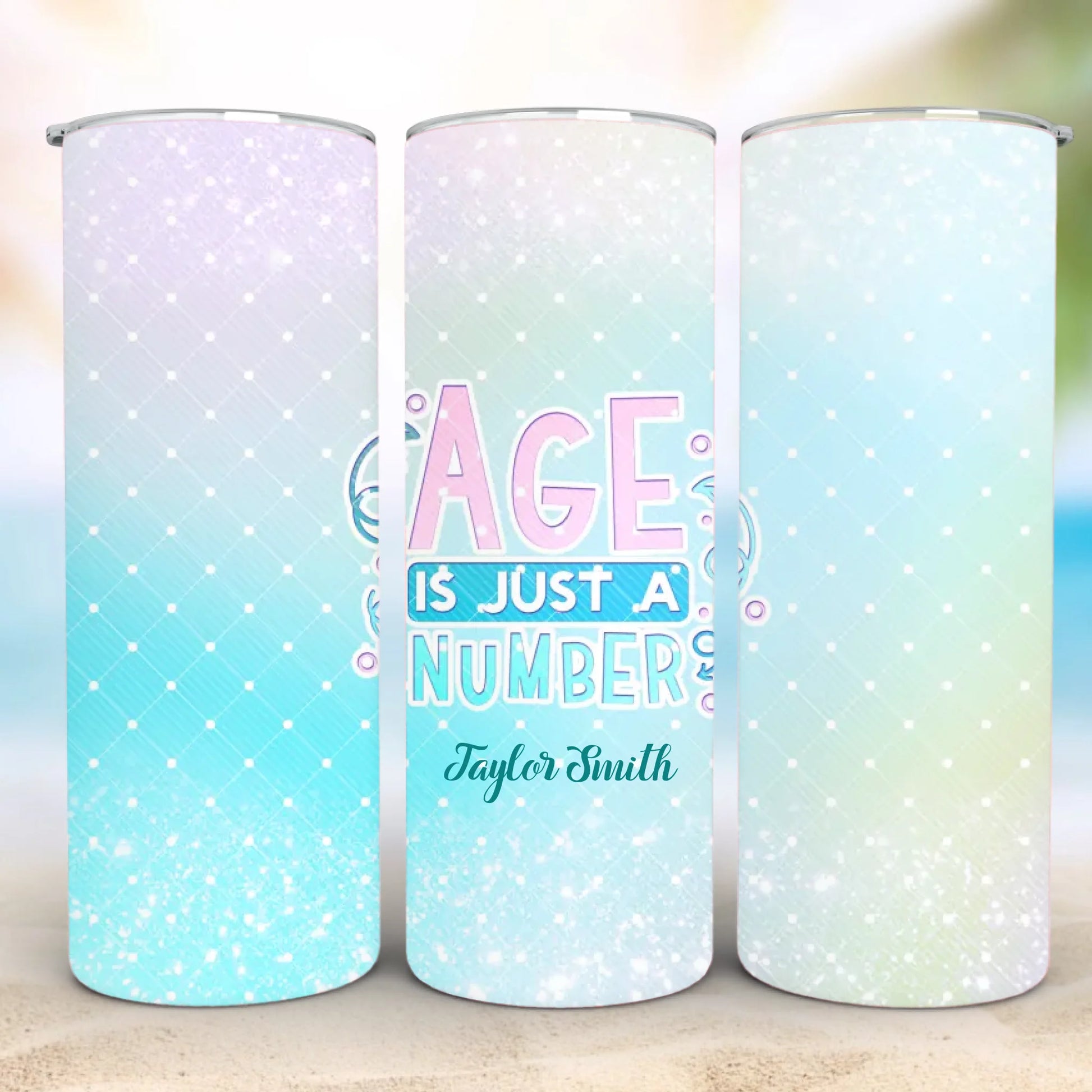 Personalized 20oz skinny tumbler – Personalized | detail view | custom name available, dishwasher safe, double-wall stai