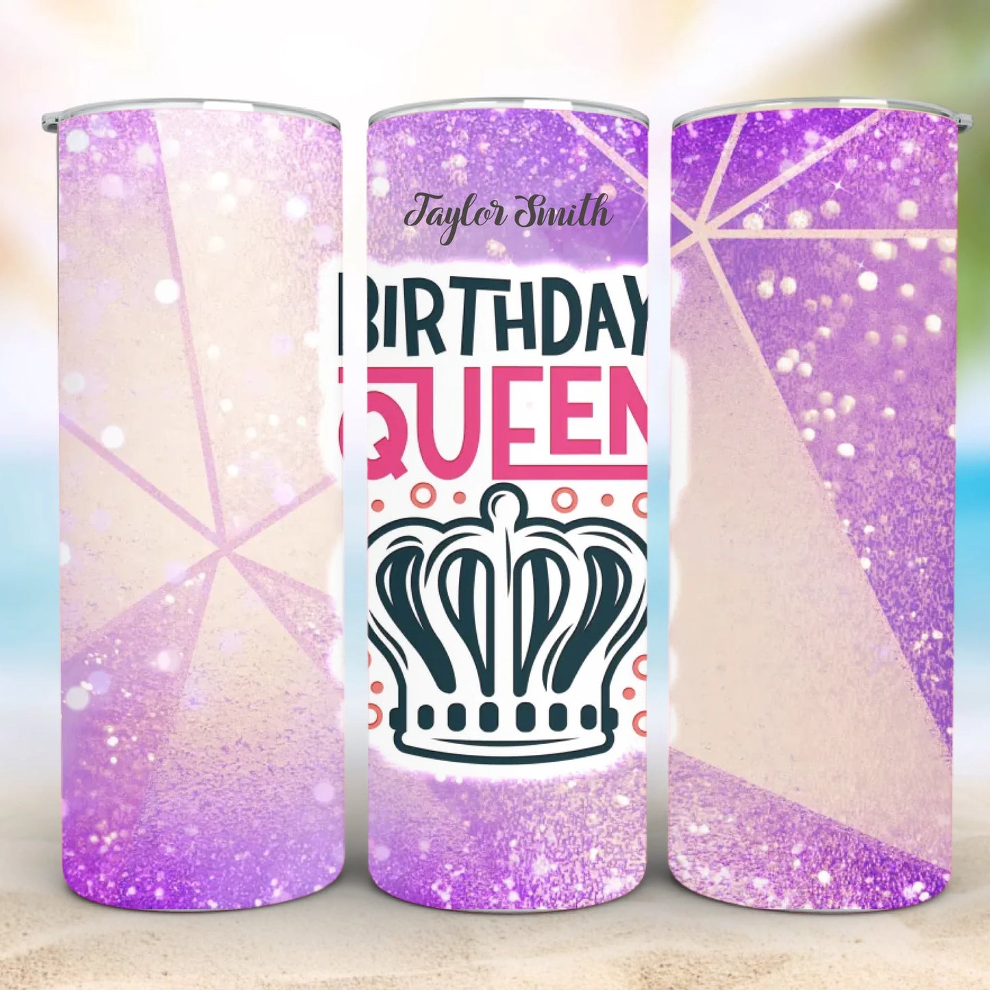 Personalized 20oz skinny tumbler – Personalized | detail view | custom name available, dishwasher safe, double-wall stai