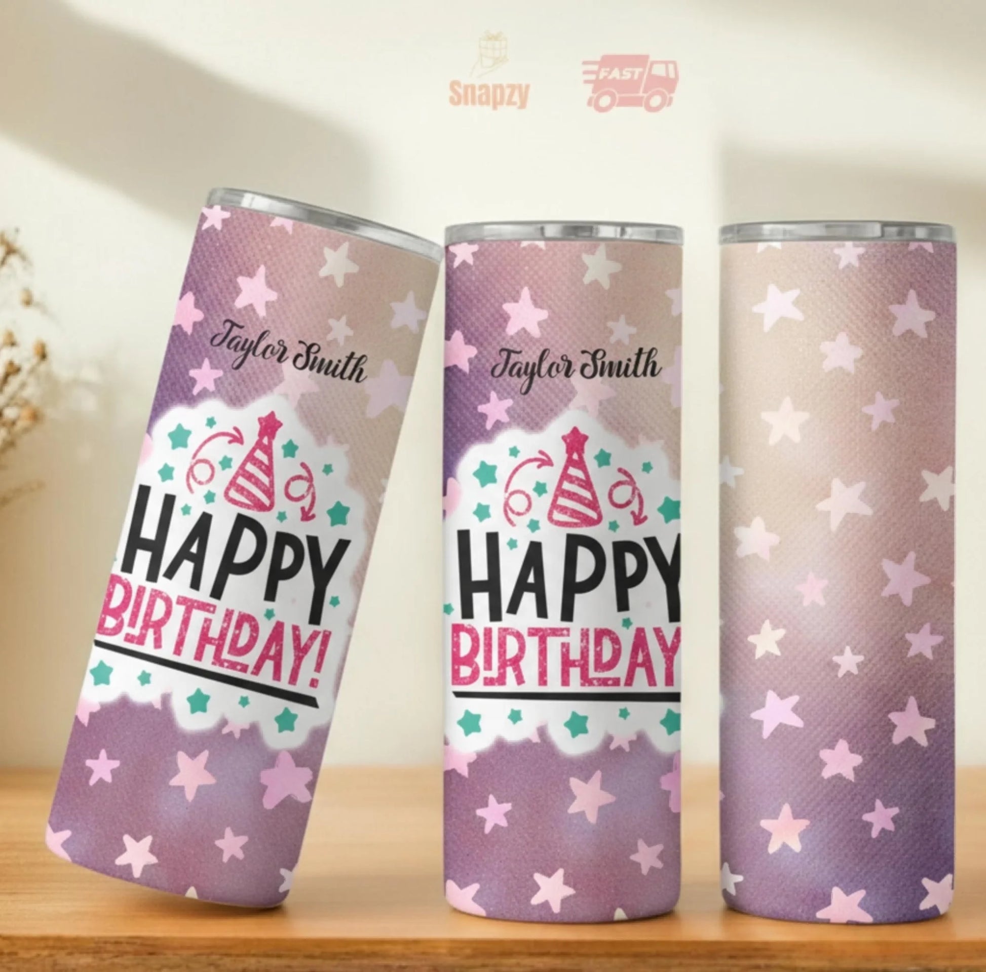 Personalized 20oz skinny tumbler – Personalized | personalization example | custom name available, dishwasher safe, doub