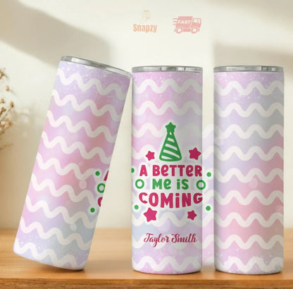 Personalized 20oz skinny tumbler – Personalized | personalization example | custom name available, dishwasher safe, doub