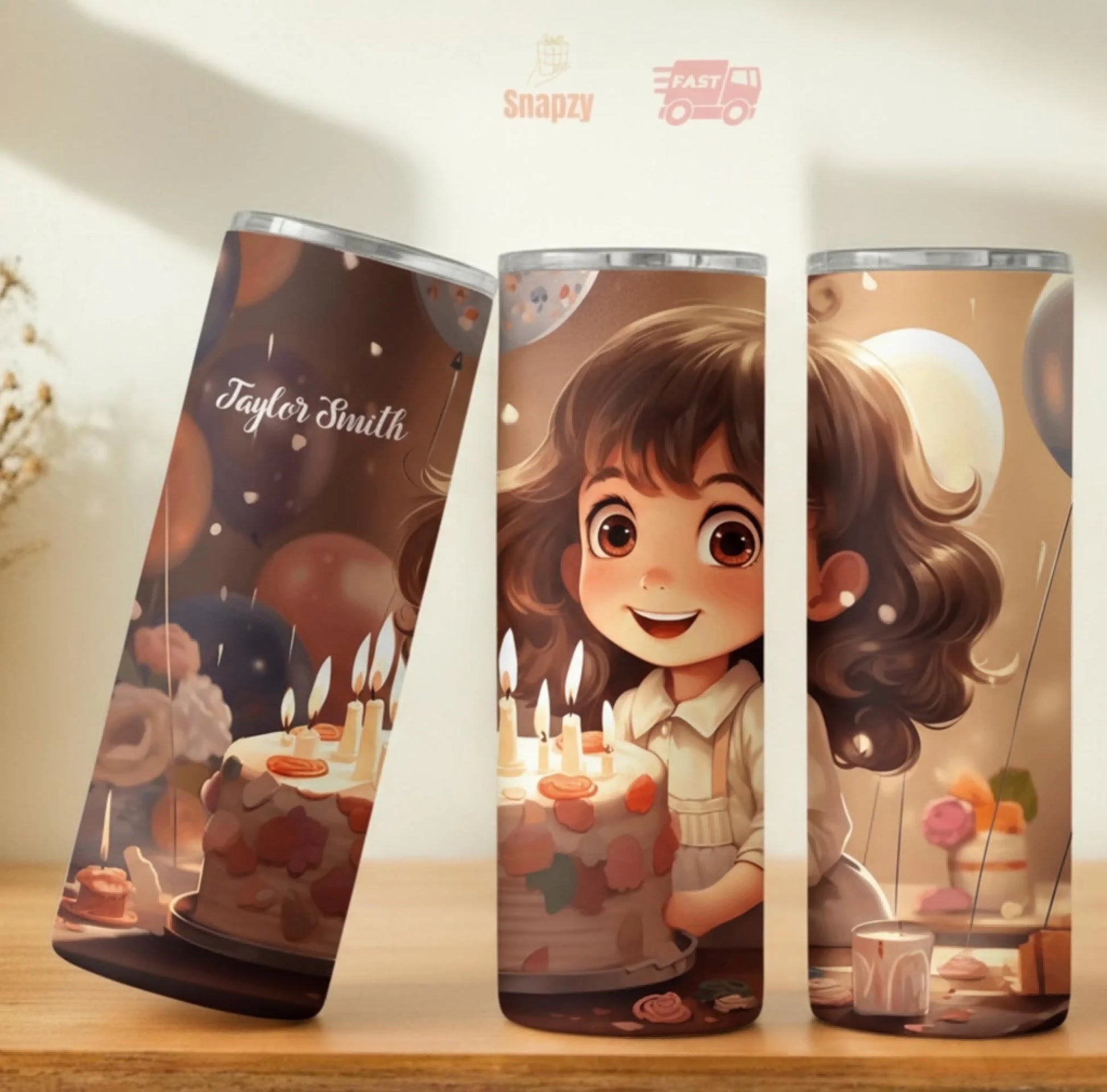 Personalized 20oz skinny tumbler – Personalized | personalization example | custom name available, dishwasher safe, doub