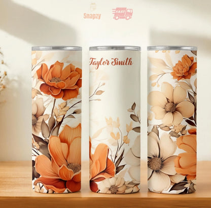 Personalized 20oz skinny tumbler – Personalized | hero view | custom name available, dishwasher safe, double-wall stainl