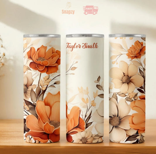 Personalized 20oz skinny tumbler – Personalized | hero view | custom name available, dishwasher safe, double-wall stainl