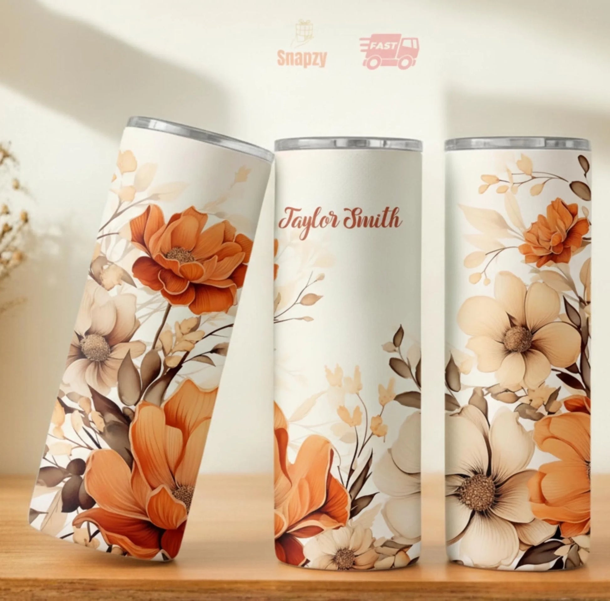 Personalized 20oz skinny tumbler – Personalized | personalization example | custom name available, dishwasher safe, doub