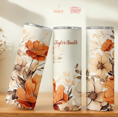 Personalized 20oz skinny tumbler – Personalized | personalization example | custom name available, dishwasher safe, doub