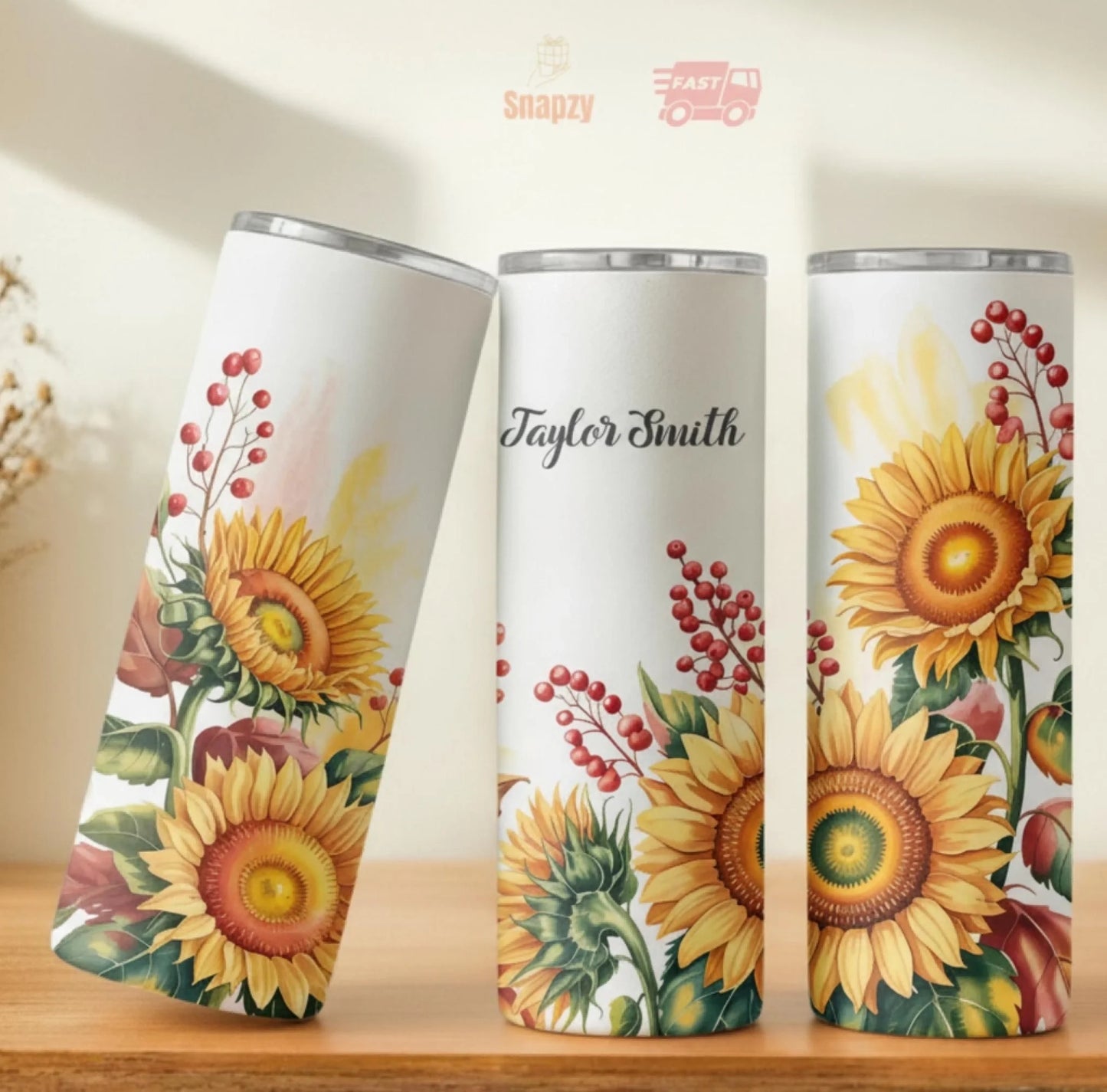 Personalized 20oz skinny tumbler – Personalized | personalization example | custom name available, dishwasher safe, doub