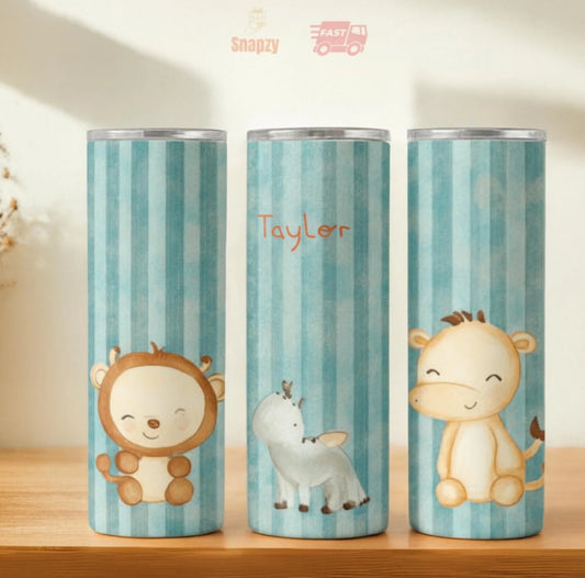 Personalized 20oz skinny tumbler – Personalized | hero view | custom name available, dishwasher safe, double-wall stainl