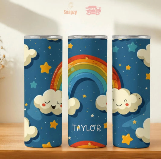 Personalized 20oz skinny tumbler – Personalized | hero view | custom name available, dishwasher safe, double-wall stainl