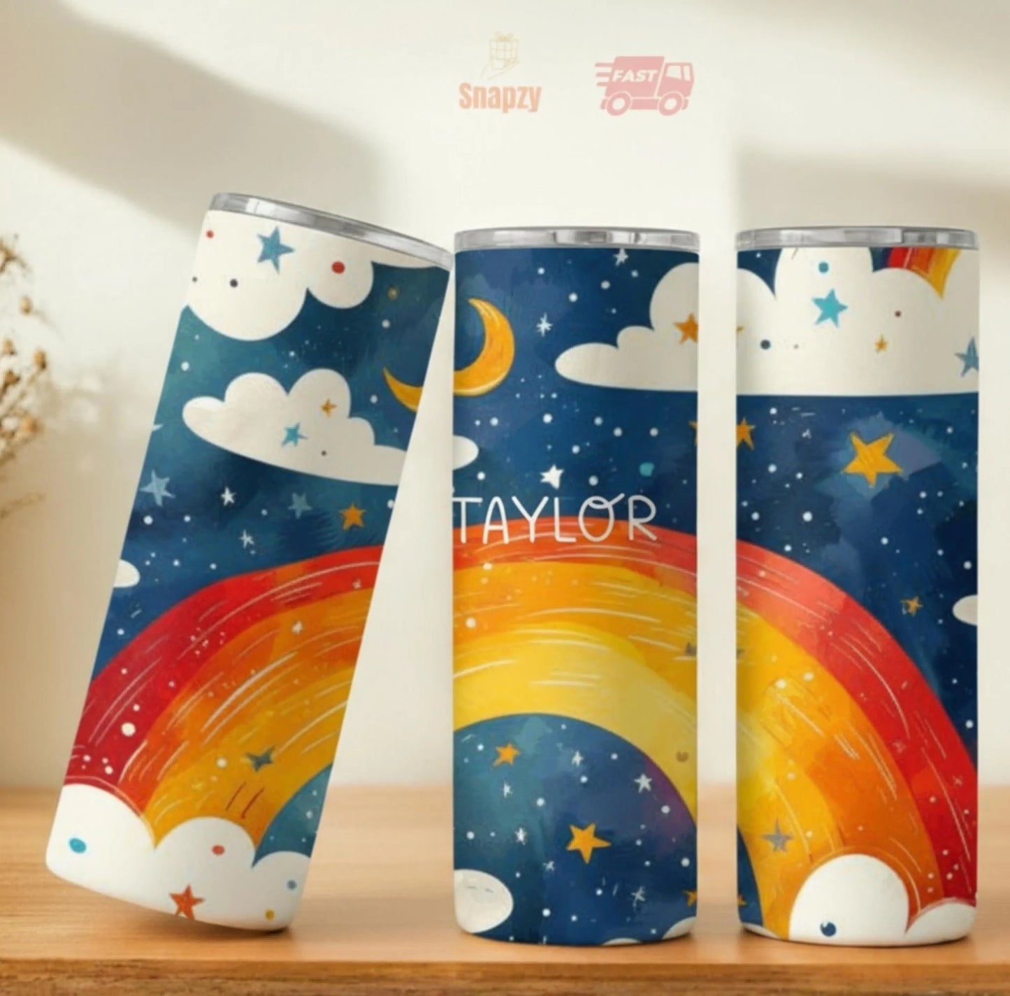 Personalized 20oz skinny tumbler – Personalized | personalization example | custom name available, dishwasher safe, doub