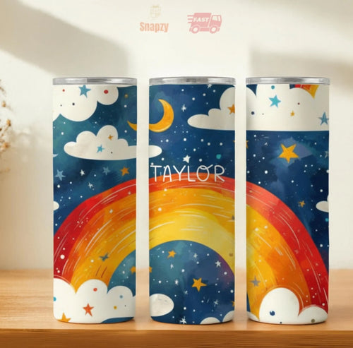 Personalized 20oz skinny tumbler – Personalized | hero view | custom name available, dishwasher safe, double-wall stainl