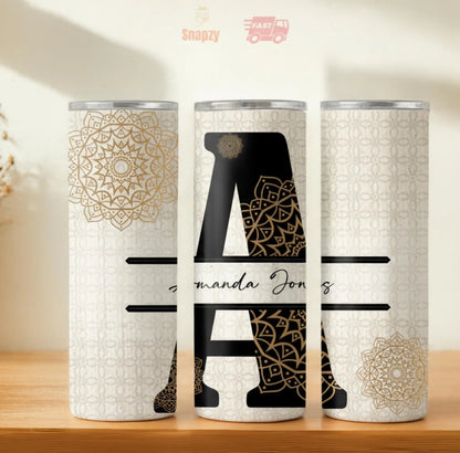 Personalized 20oz skinny tumbler – Personalized | hero view | custom name available, dishwasher safe, double-wall stainl