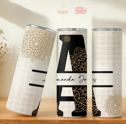 Personalized 20oz skinny tumbler – Personalized | personalization example | custom name available, dishwasher safe, doub