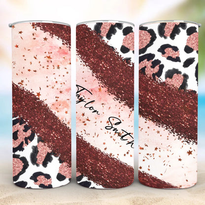 Personalized 20oz skinny tumbler – Personalized | detail view | custom name available, dishwasher safe, double-wall stai