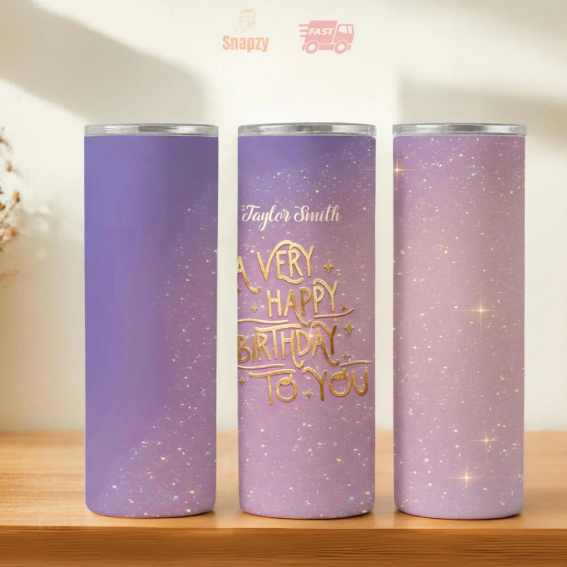 Personalized 20oz skinny tumbler – Personalized | hero view | custom name available, dishwasher safe, double-wall stainl