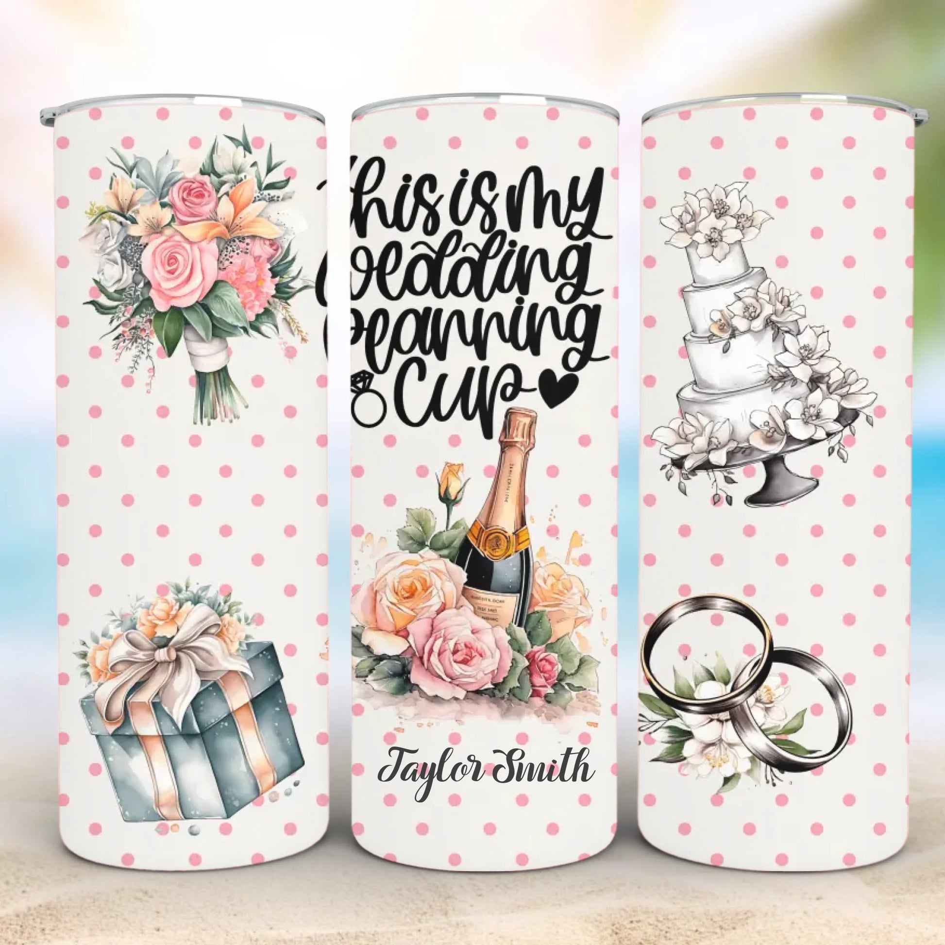 Personalized 20oz skinny tumbler – Personalized | detail view | custom name available, dishwasher safe, double-wall stai