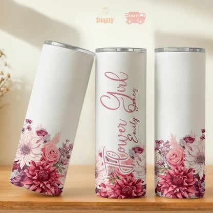 Personalized 20oz skinny tumbler – Personalized | personalization example | custom name available, dishwasher safe, doub