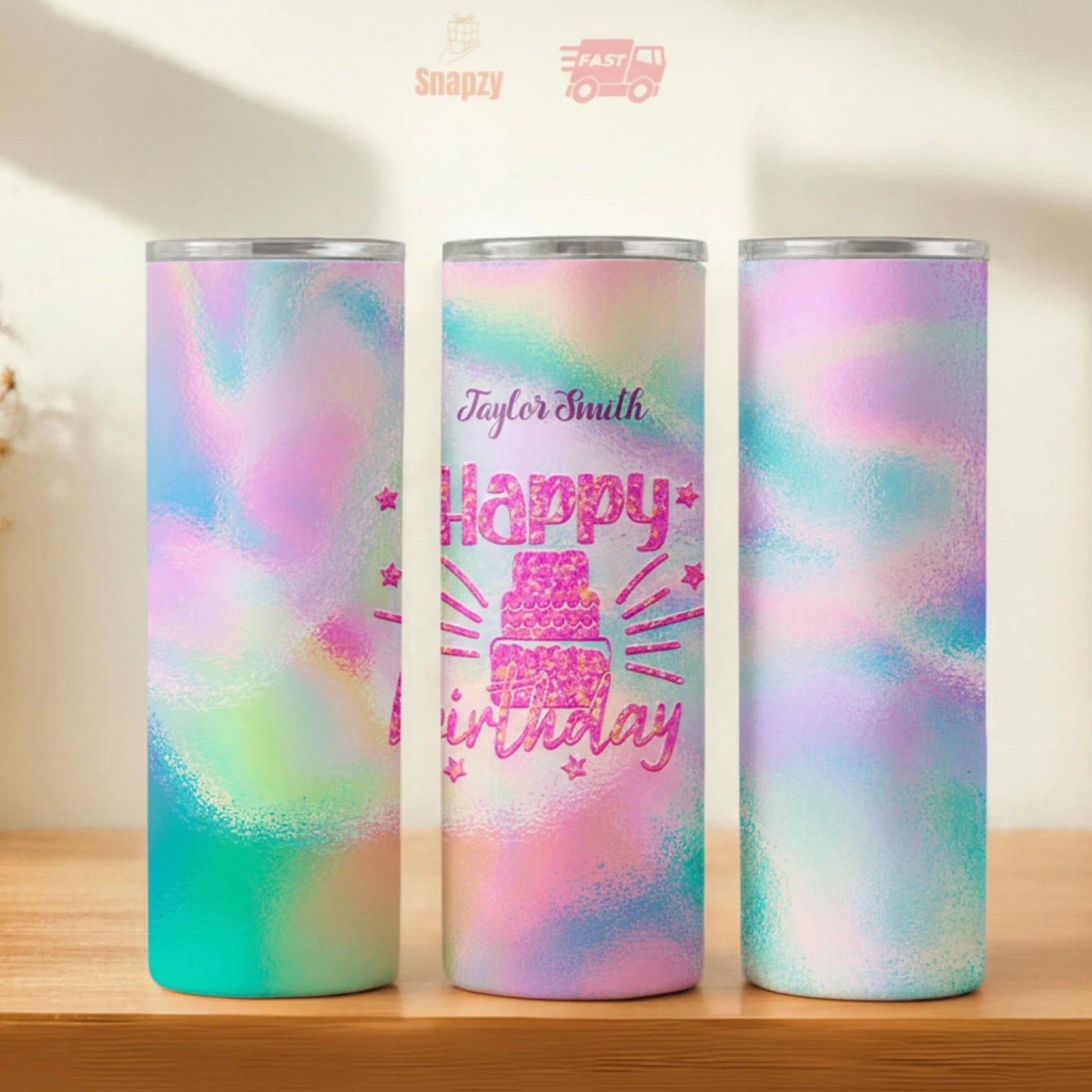 Personalized 20oz skinny tumbler – Personalized | hero view | custom name available, dishwasher safe, double-wall stainl