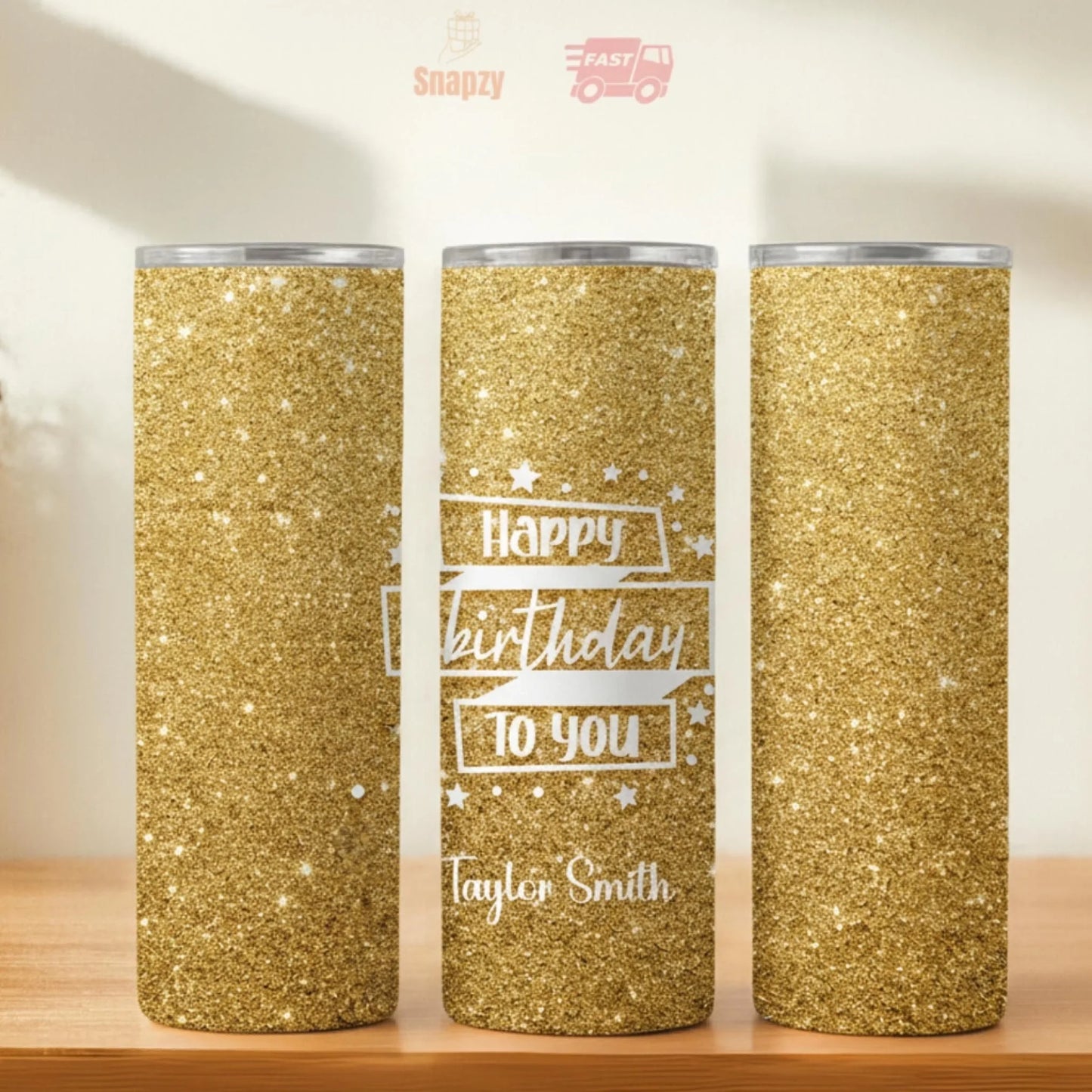 Personalized 20oz skinny tumbler – Personalized | hero view | custom name available, dishwasher safe, double-wall stainl