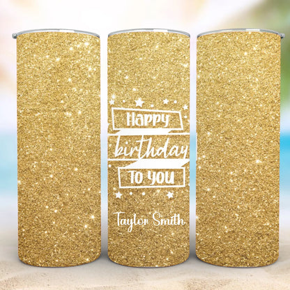 Personalized 20oz skinny tumbler – Personalized | personalization example | custom name available, dishwasher safe, doub