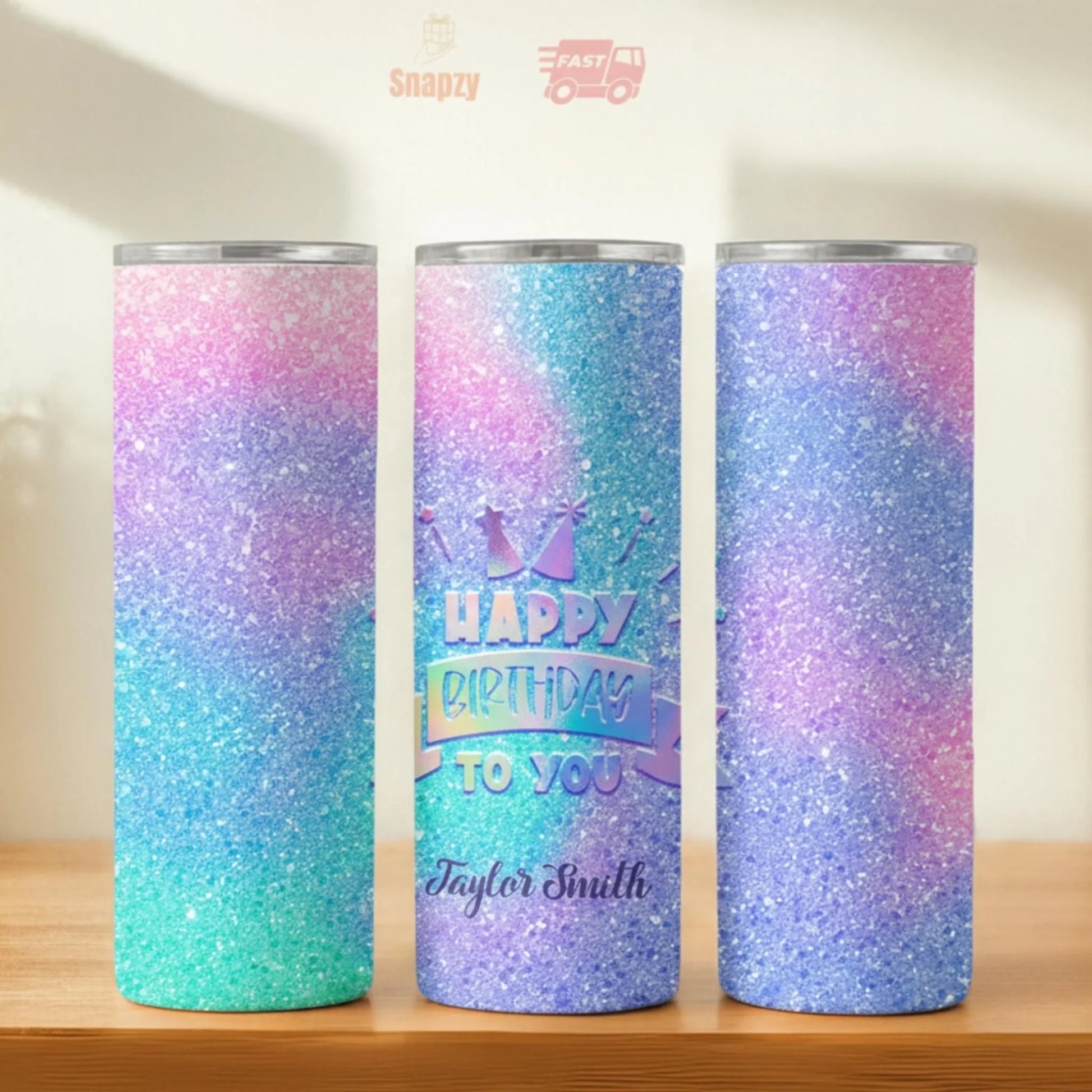 Personalized 20oz skinny tumbler – Personalized | hero view | custom name available, dishwasher safe, double-wall stainl