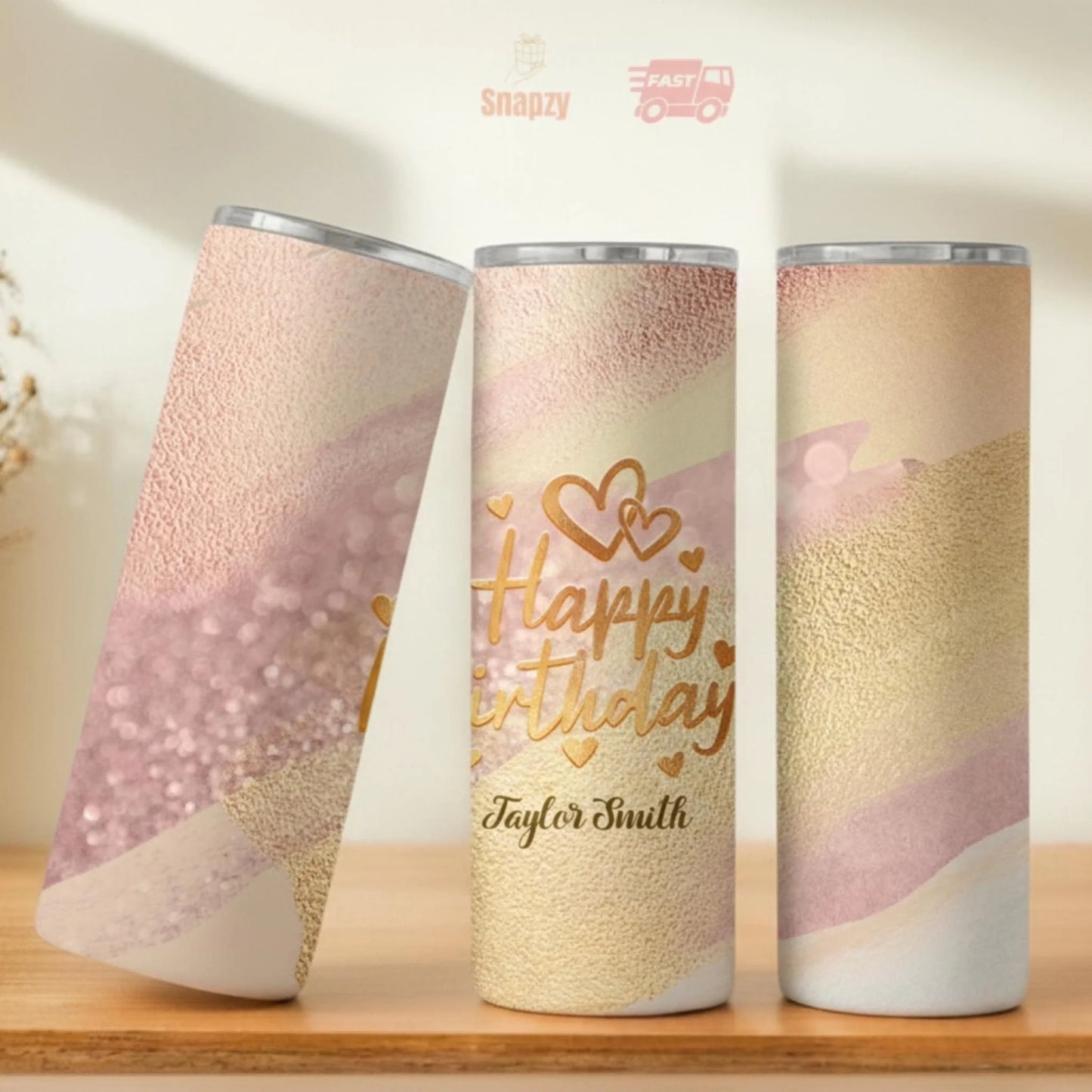 Personalized 20oz skinny tumbler – Personalized | personalization example | custom name available, dishwasher safe, doub