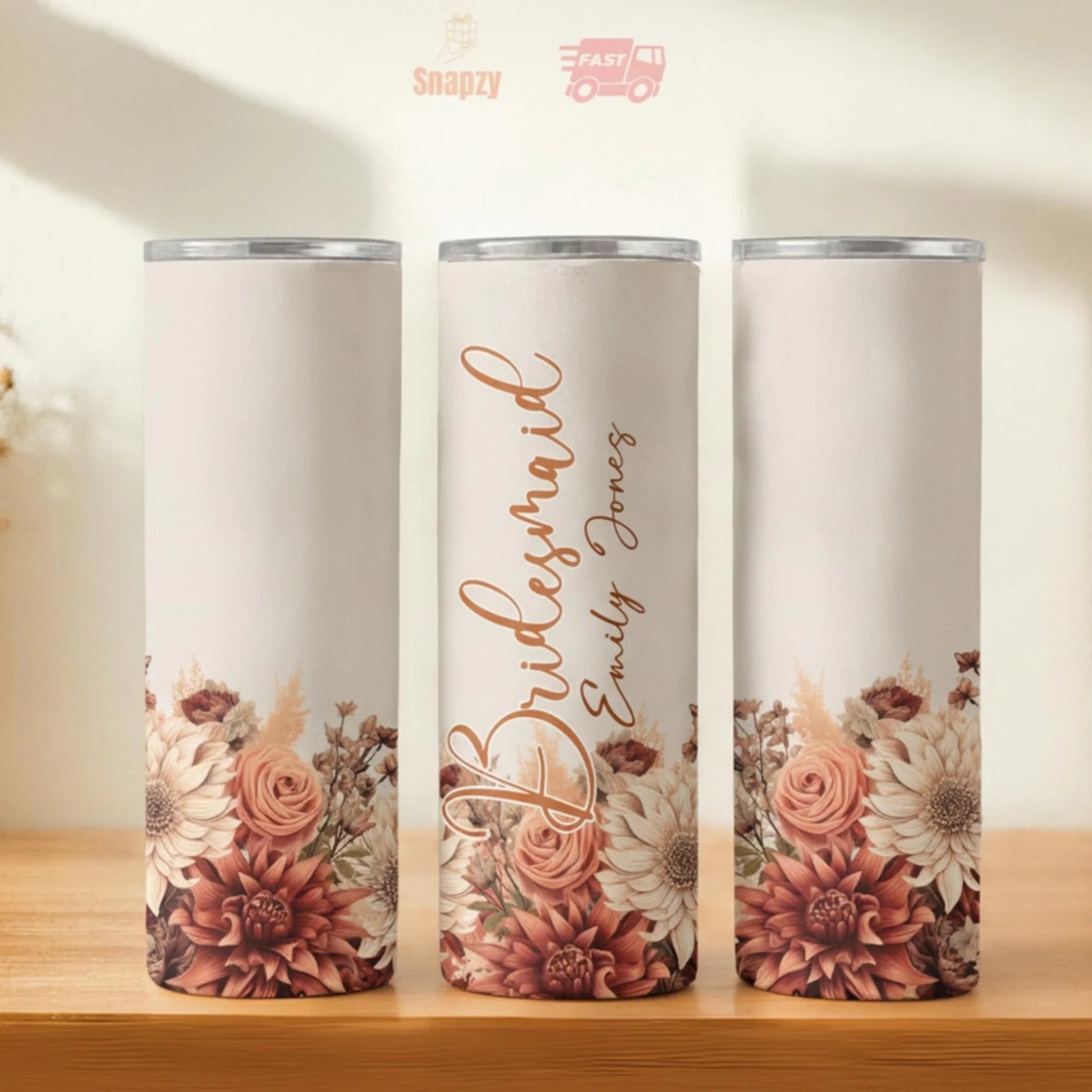 Personalized 20oz skinny tumbler – Personalized | hero view | custom name available, dishwasher safe, double-wall stainl