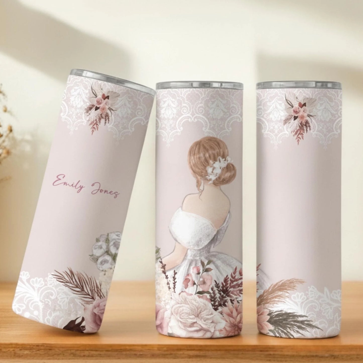 Personalized 20oz skinny tumbler – Personalized | personalization example | custom name available, dishwasher safe, doub