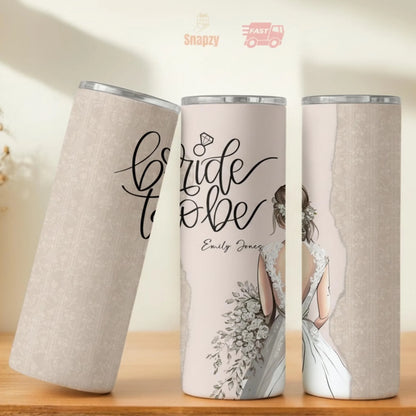 Personalized 20oz skinny tumbler – Personalized | personalization example | custom name available, dishwasher safe, doub