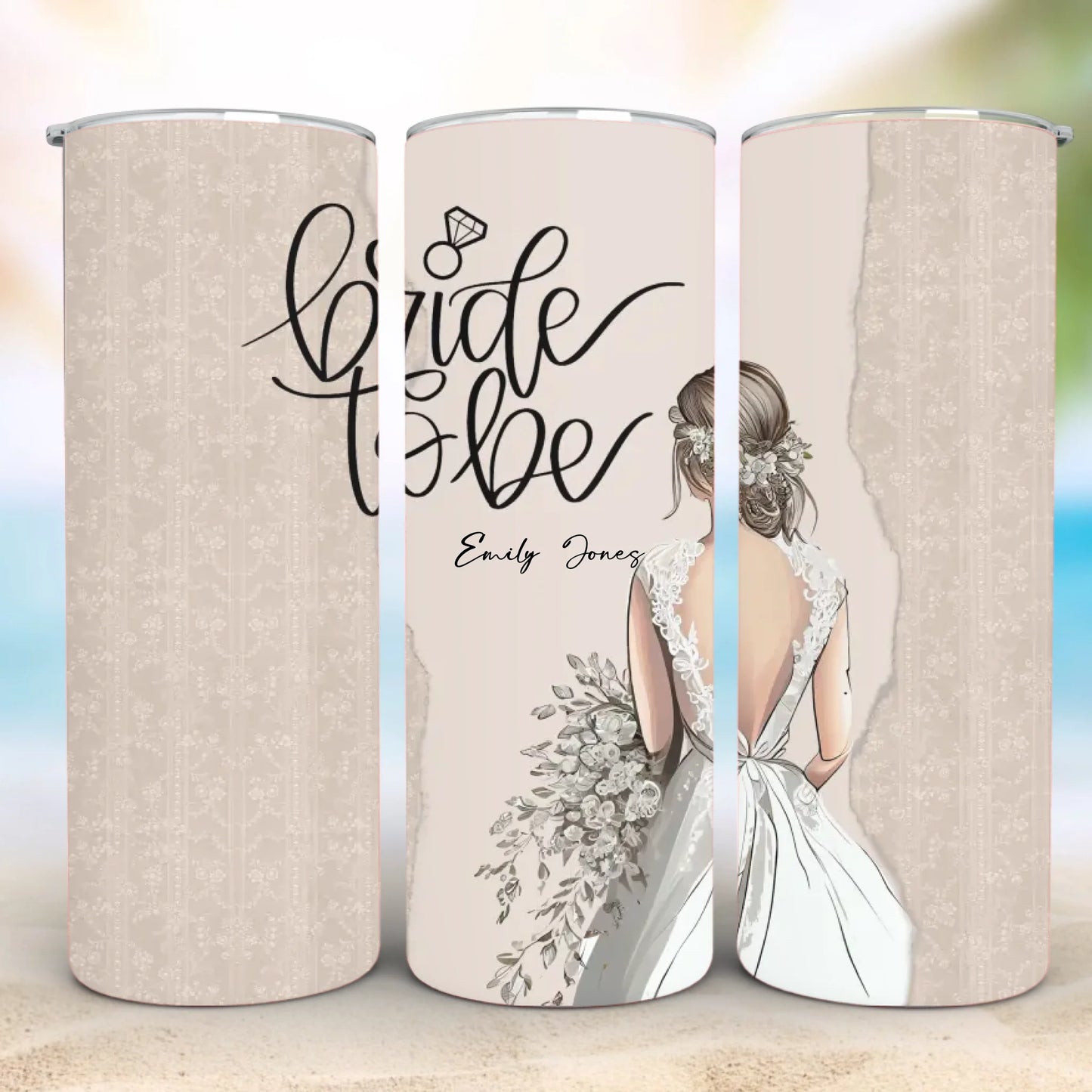 Personalized 20oz skinny tumbler – Personalized | detail view | custom name available, dishwasher safe, double-wall stai