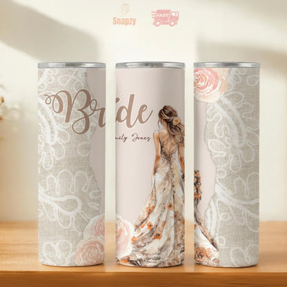 Personalized 20oz skinny tumbler – Personalized | hero view | custom name available, dishwasher safe, double-wall stainl