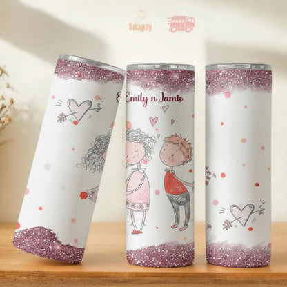 Personalized 20oz skinny tumbler – Personalized | personalization example | custom name available, dishwasher safe, doub