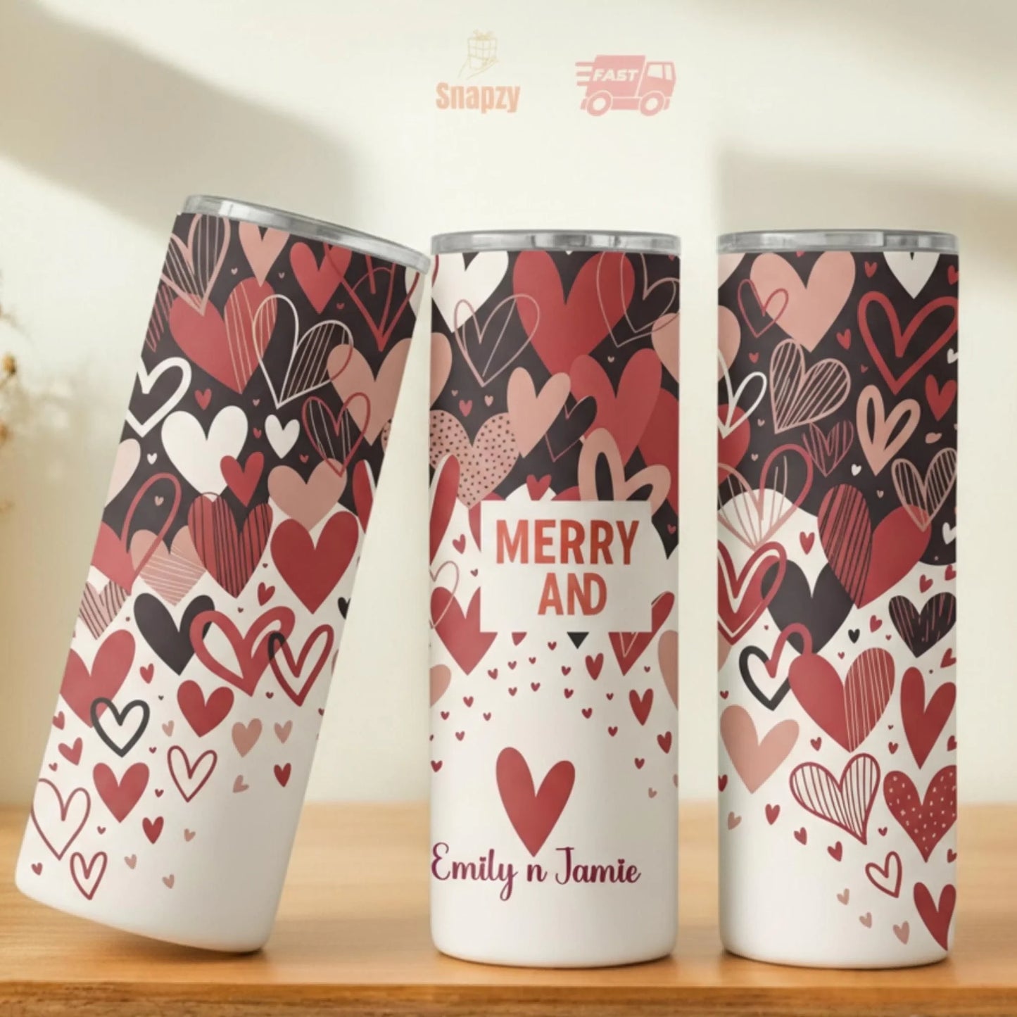 Personalized 20oz skinny tumbler – Personalized | hero view | custom name available, dishwasher safe, double-wall stainl