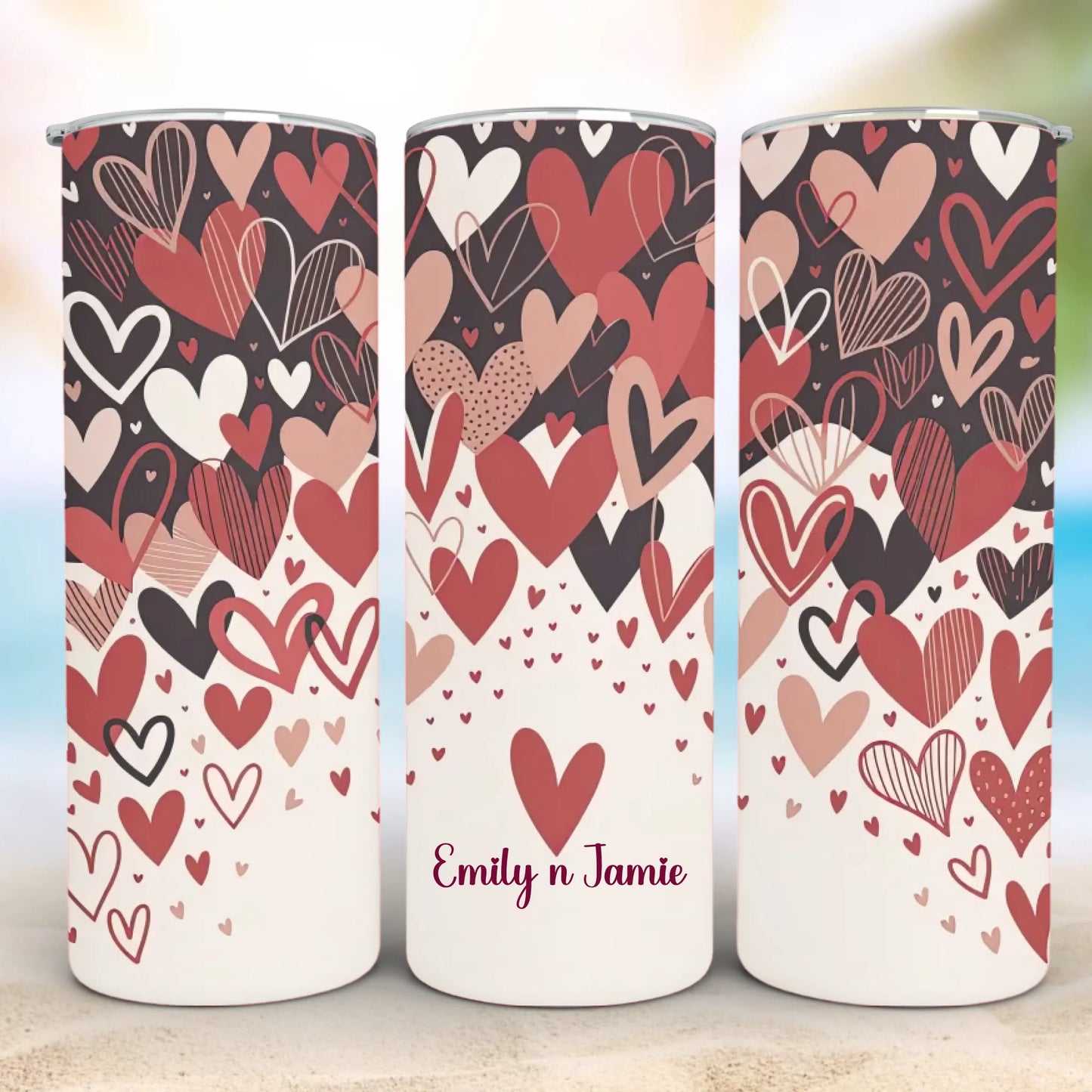 Personalized 20oz skinny tumbler – Personalized | personalization example | custom name available, dishwasher safe, doub