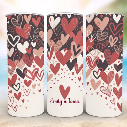 Personalized 20oz skinny tumbler – Personalized | personalization example | custom name available, dishwasher safe, doub