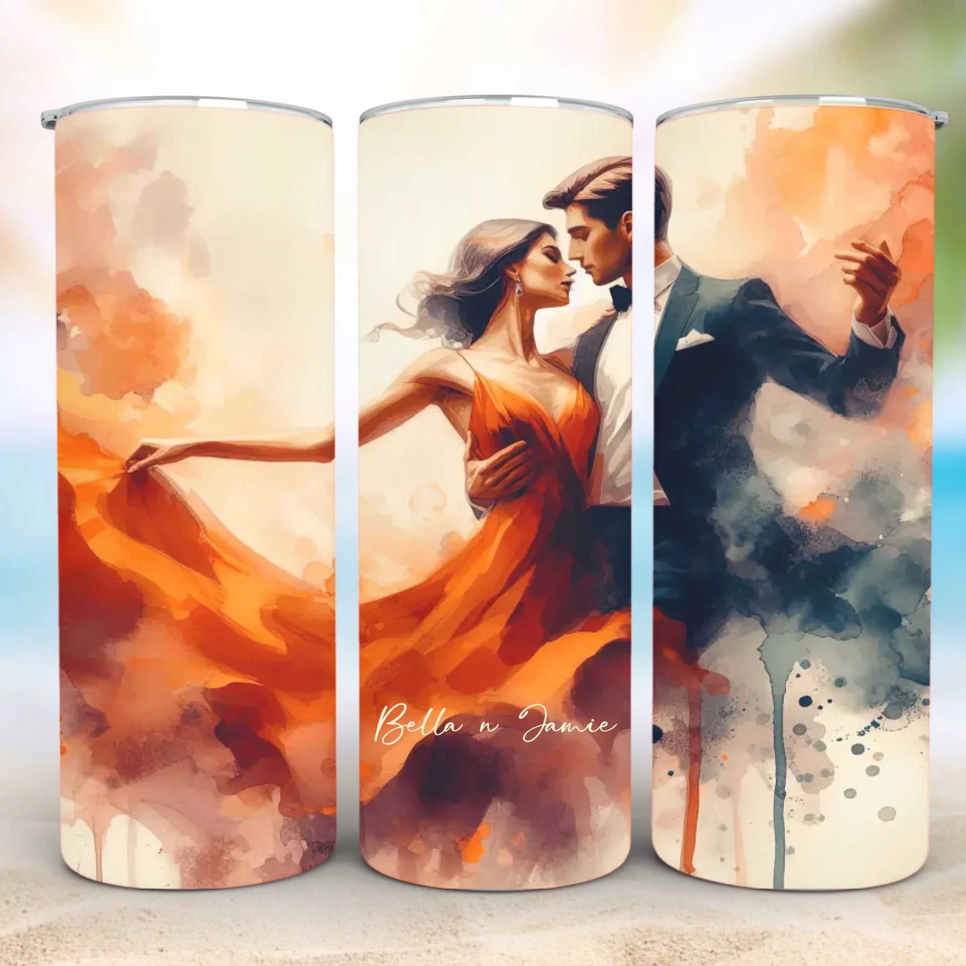 Personalized 20oz skinny tumbler – Personalized | detail view | custom name available, dishwasher safe, double-wall stai