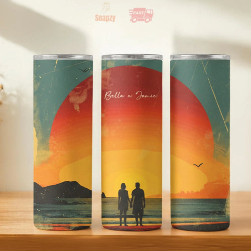 Personalized 20oz skinny tumbler – Personalized | hero view | custom name available, dishwasher safe, double-wall stainl