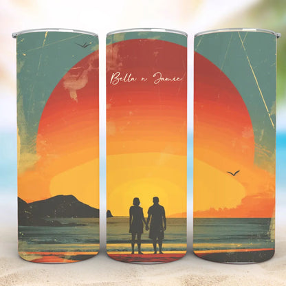 Personalized 20oz skinny tumbler – Personalized | personalization example | custom name available, dishwasher safe, doub