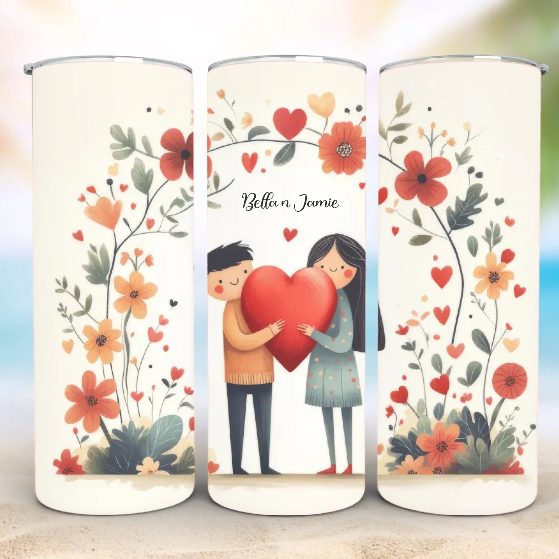 Personalized 20oz skinny tumbler – Personalized | personalization example | custom name available, dishwasher safe, doub