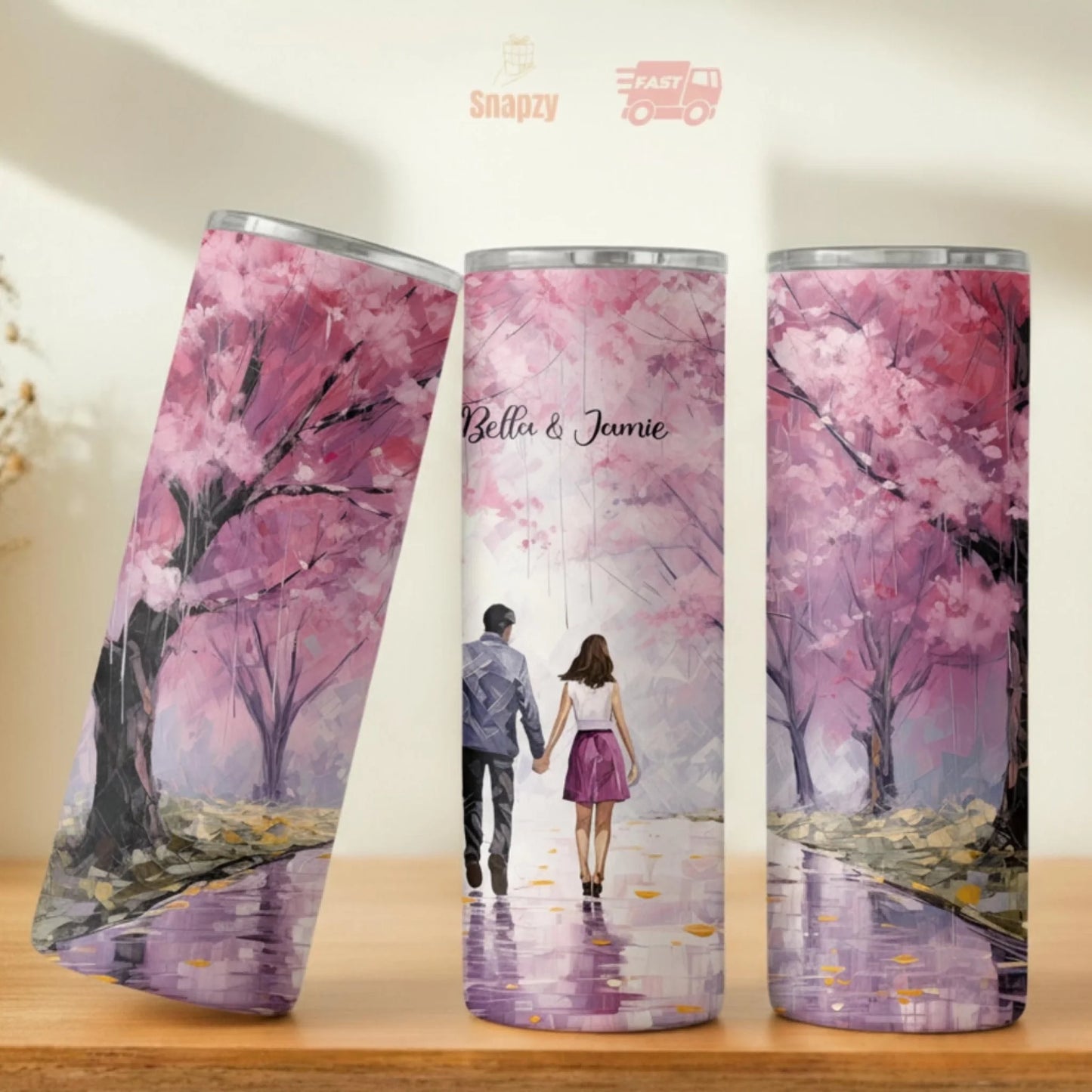 Personalized 20oz skinny tumbler – Personalized | personalization example | custom name available, dishwasher safe, doub