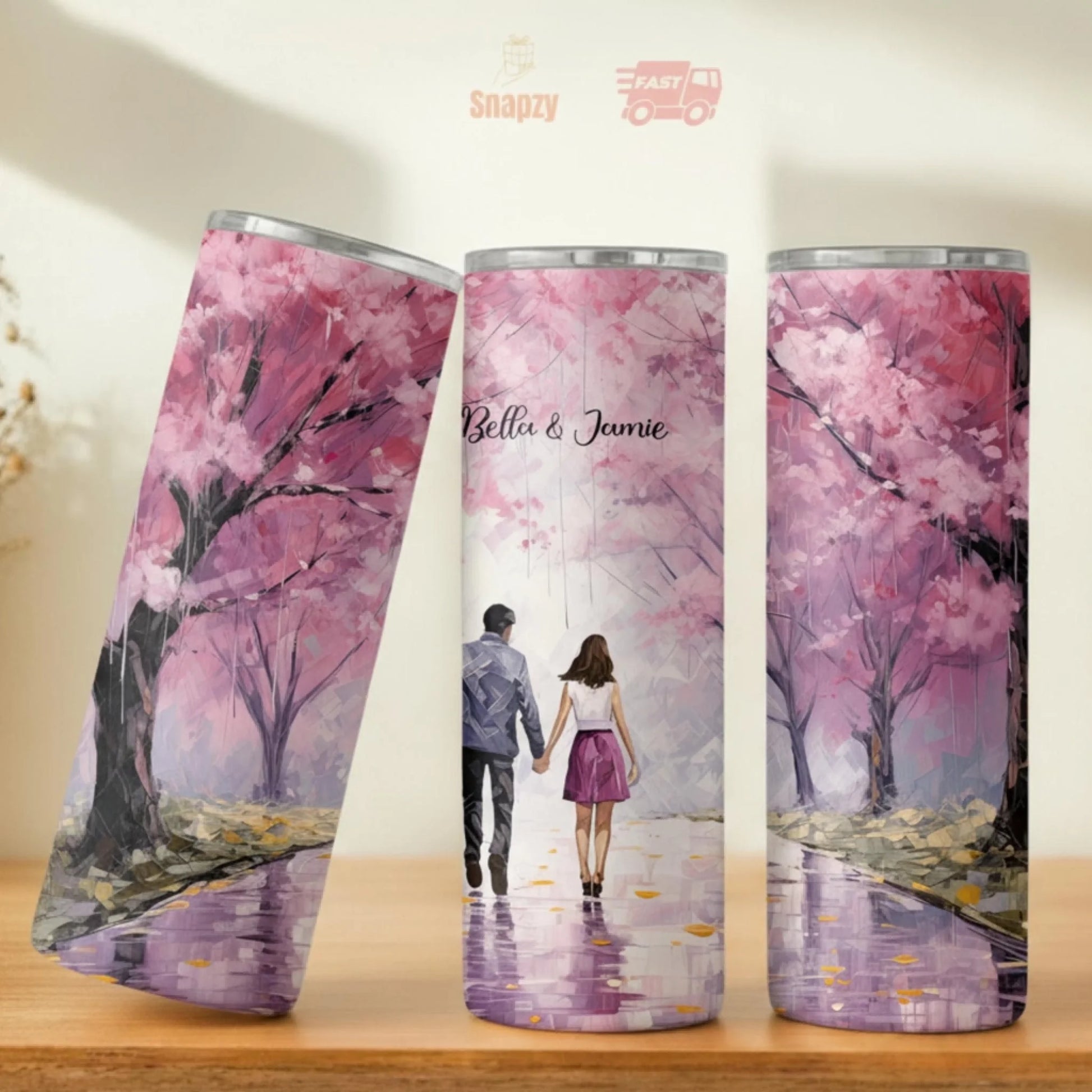 Personalized 20oz skinny tumbler – Personalized | personalization example | custom name available, dishwasher safe, doub