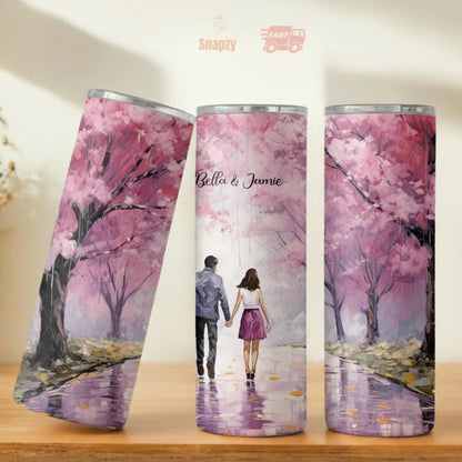 Personalized 20oz skinny tumbler – Personalized | personalization example | custom name available, dishwasher safe, doub