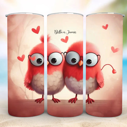 Personalized 20oz skinny tumbler – Personalized | lifestyle scene | custom name available, dishwasher safe, double-wall