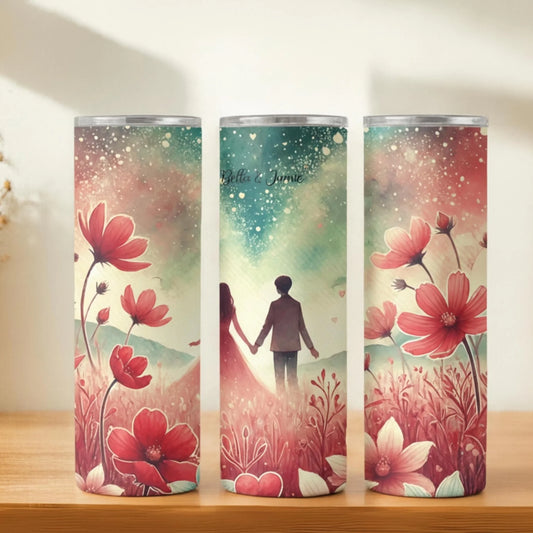 Personalized 20oz skinny tumbler – Personalized | hero view | custom name available, dishwasher safe, double-wall stainl